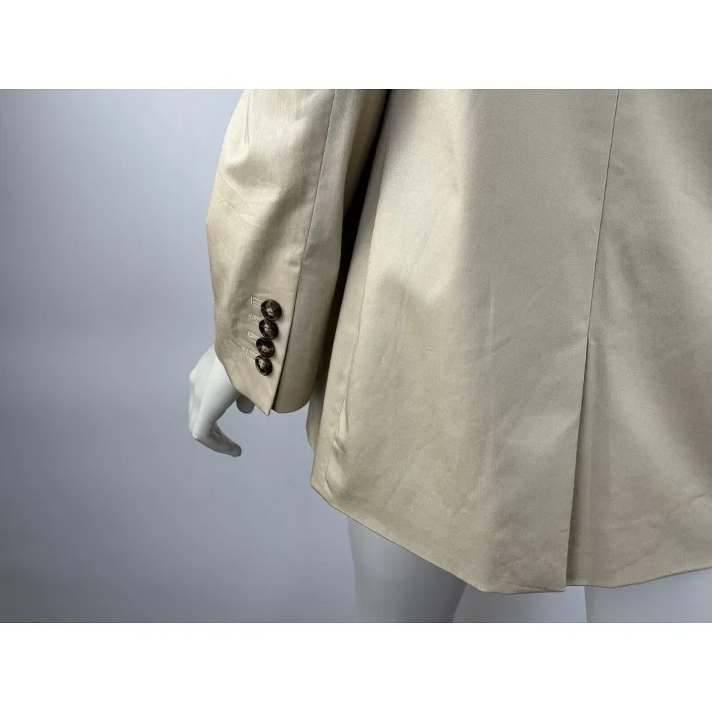 J‎ Crew Willa Blazer Women 6? $198 Stretch Cotton One Button Lined Jacket BG120